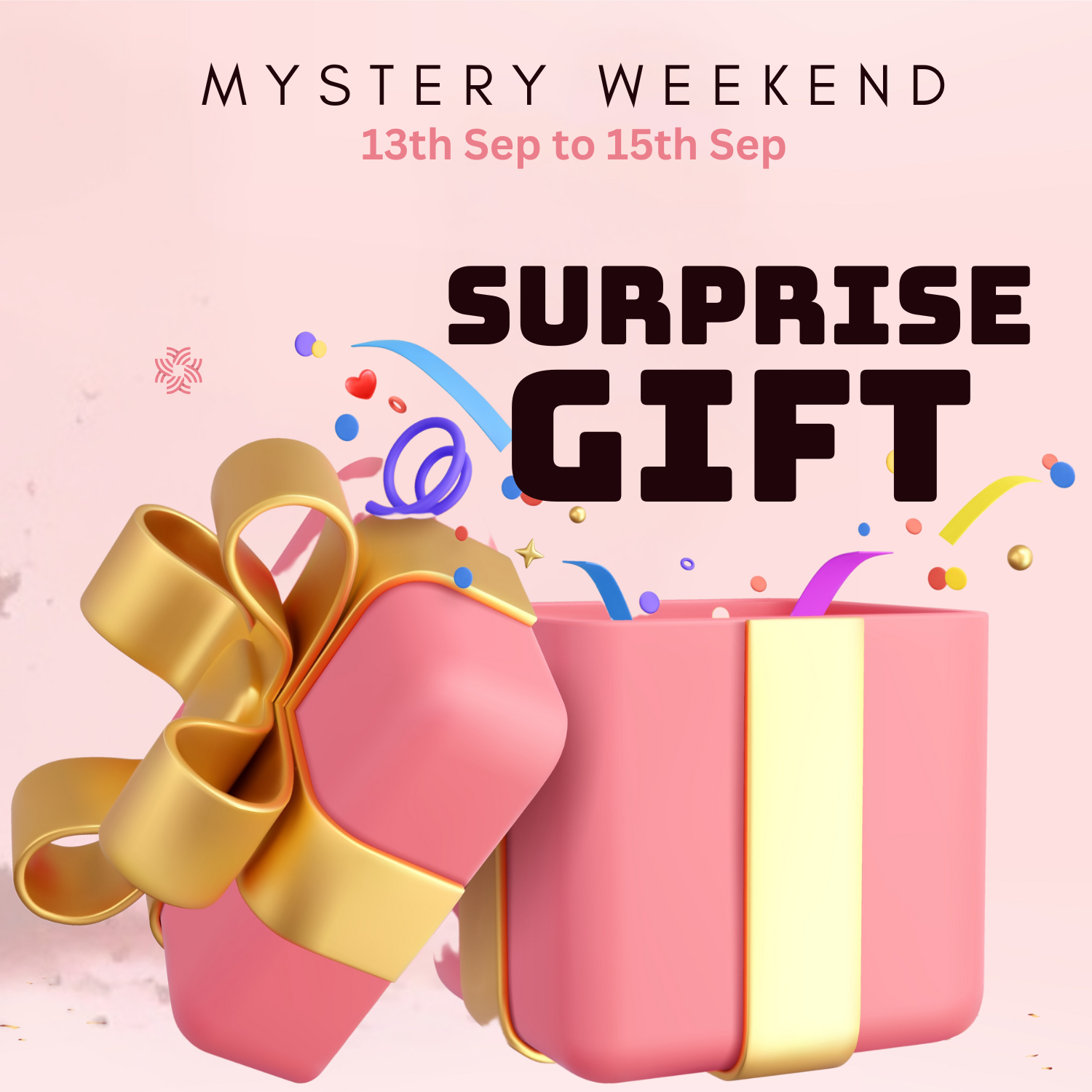 Unlock the Excitement: Join Our Mystery Sale This Weekend!