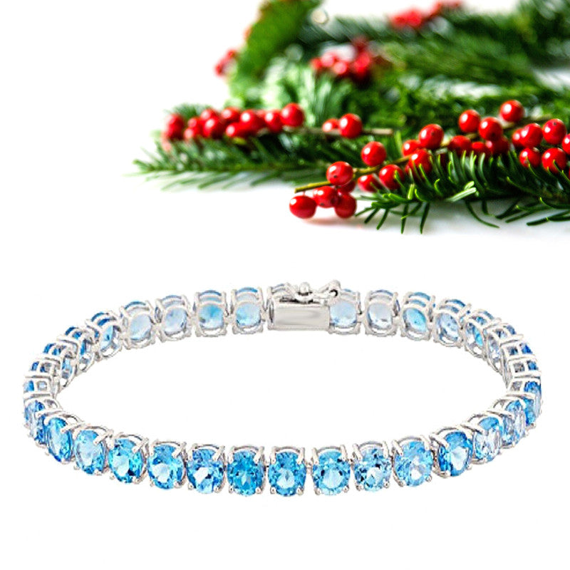 Swiss Blue Topaz Bracelet