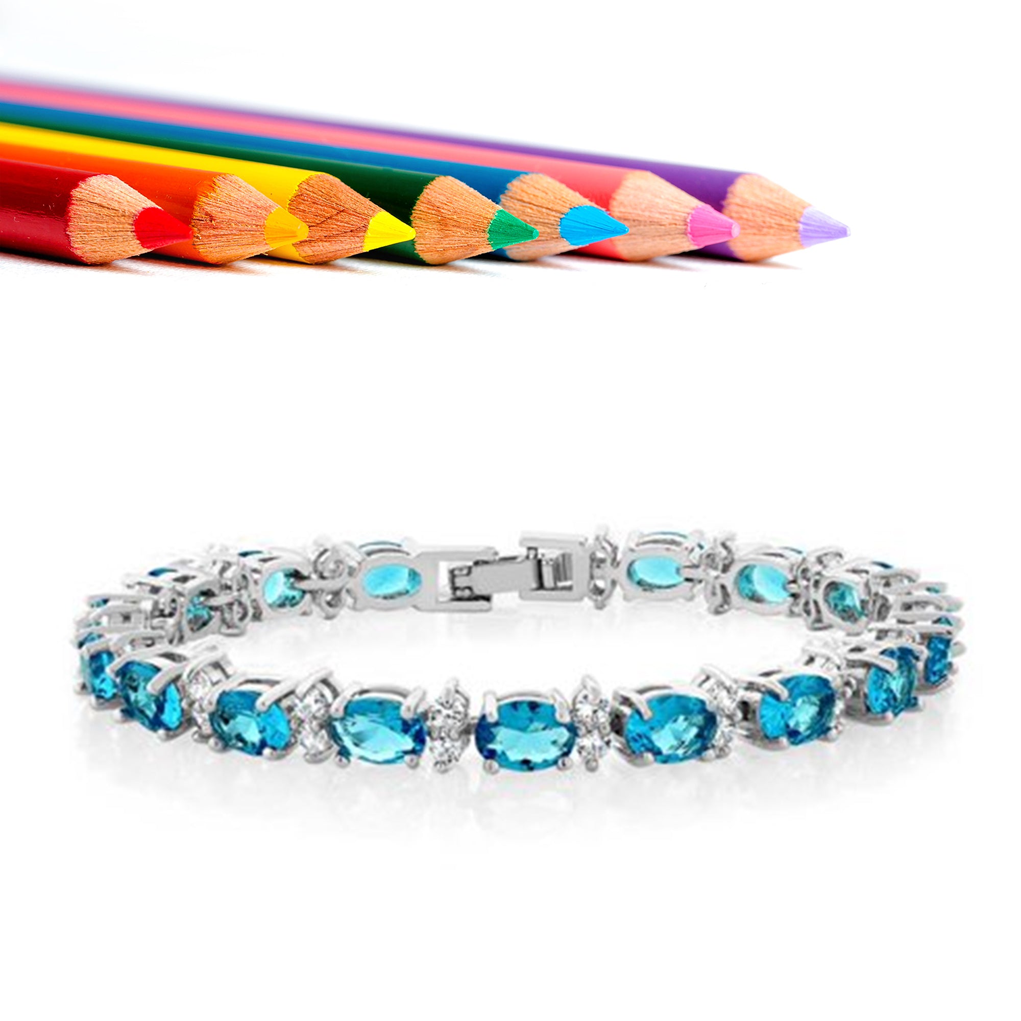 Swiss Blue Topaz Bracelet