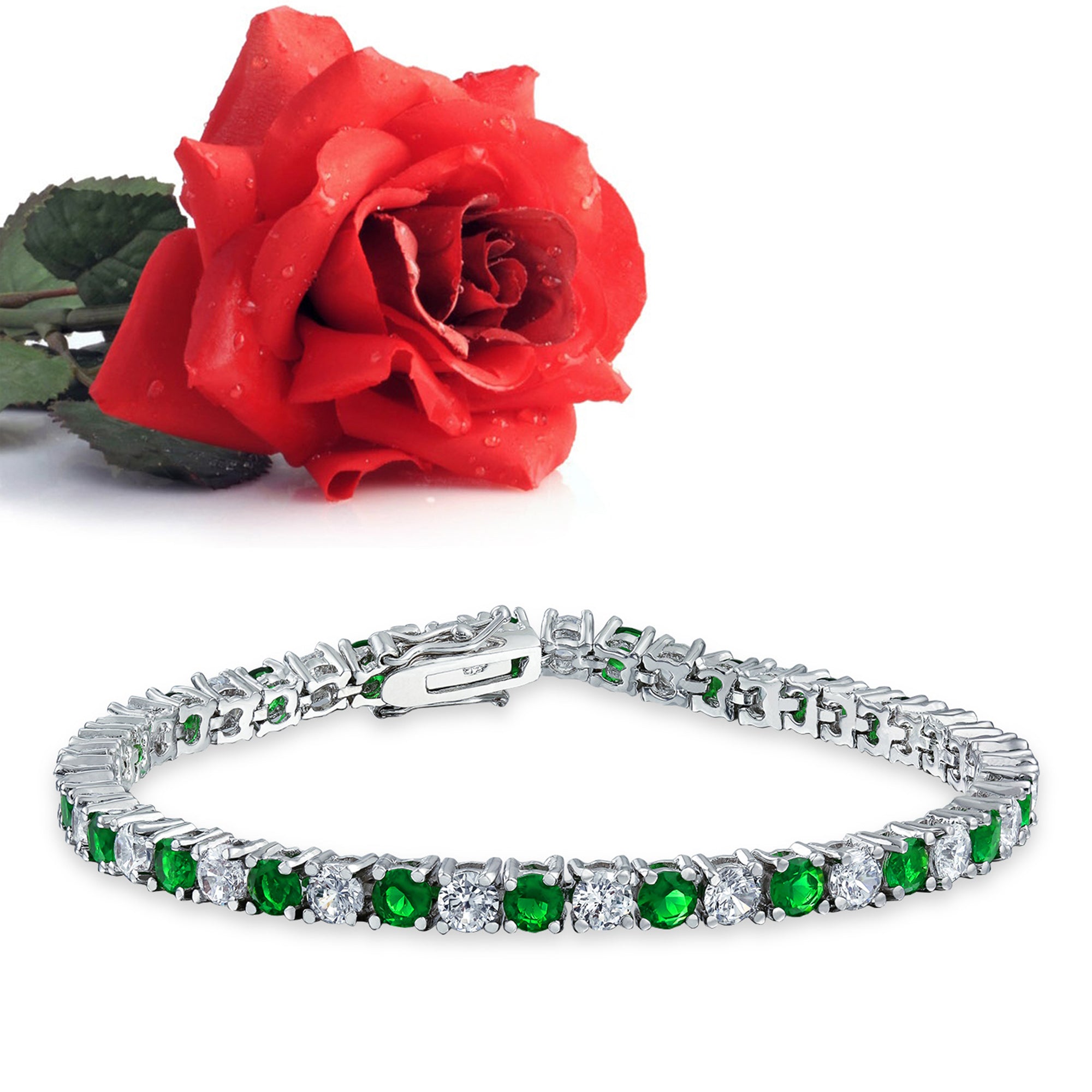 Green Cz Bracelet