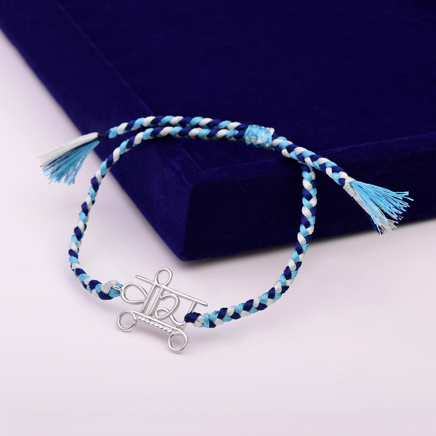 Bhai Charm Rakhi Bracelet - 925 Sterling Silver