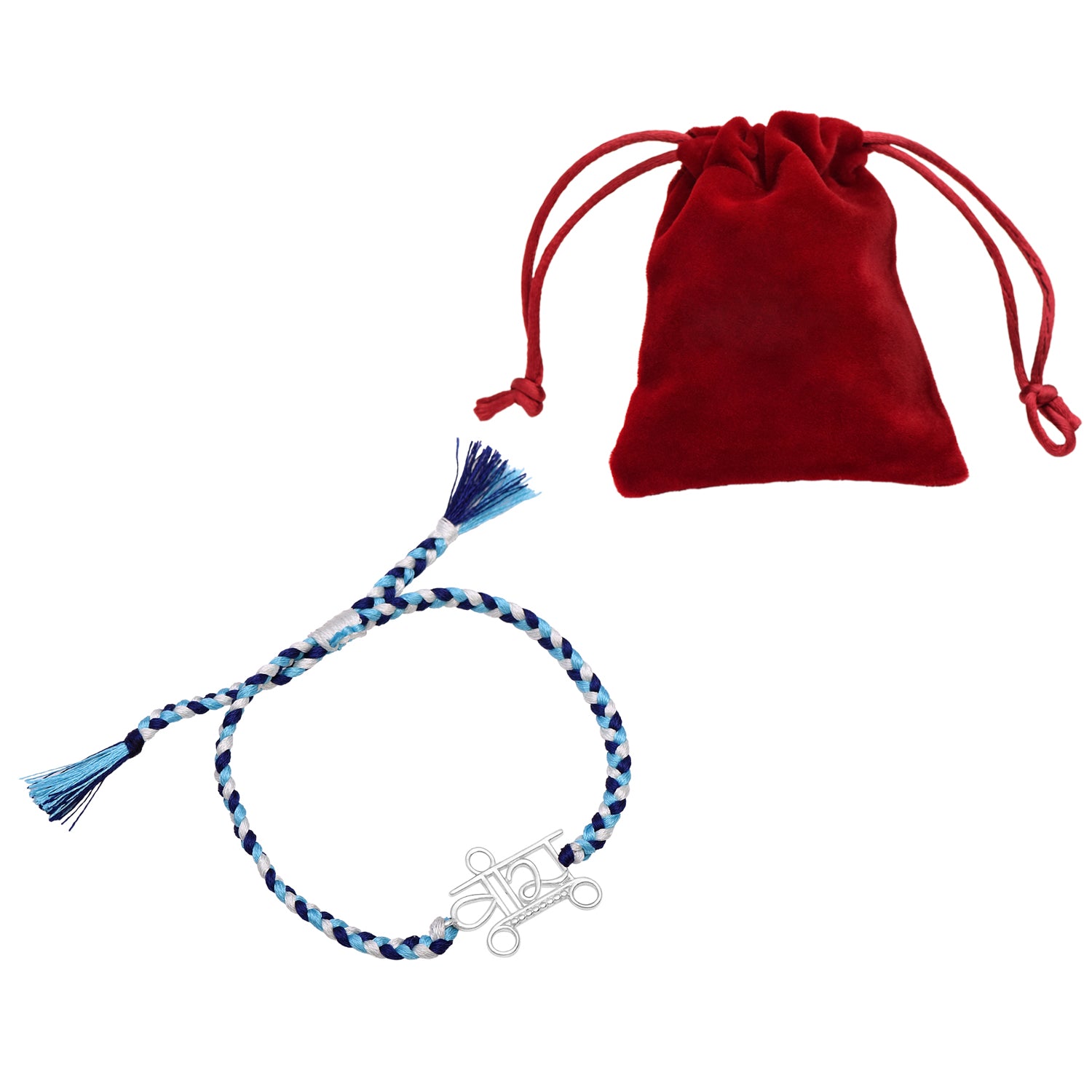 Bhai Charm Rakhi Bracelet - 925 Sterling Silver