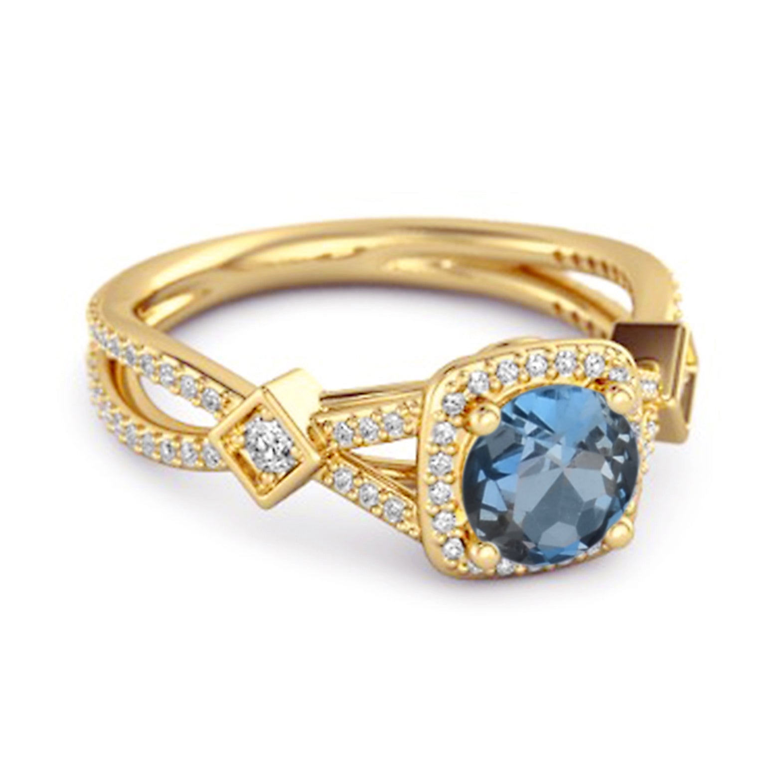London Blue Topaz Ring