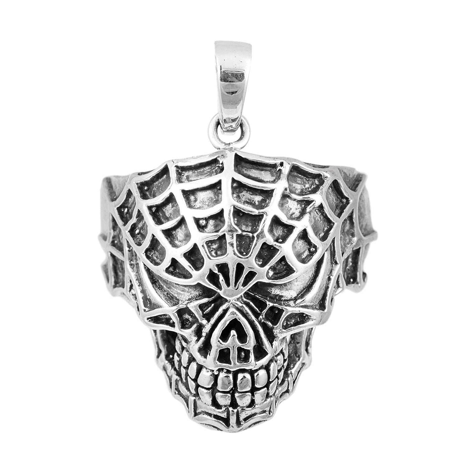 Gothic Skull Style Cocktail Party Biker Pendant Necklace