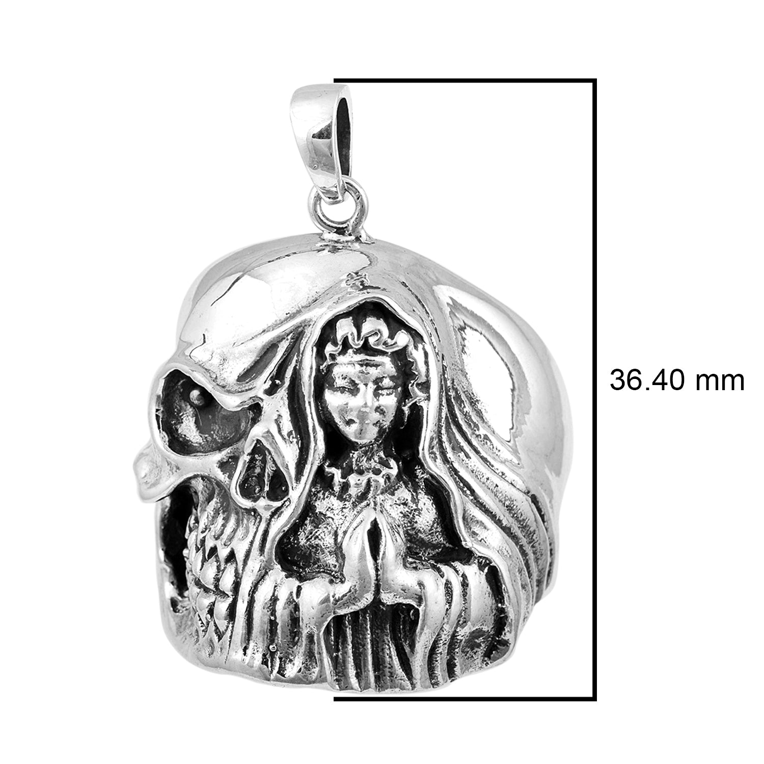 Gothic Skull Style Cocktail Party Biker Pendant Necklace