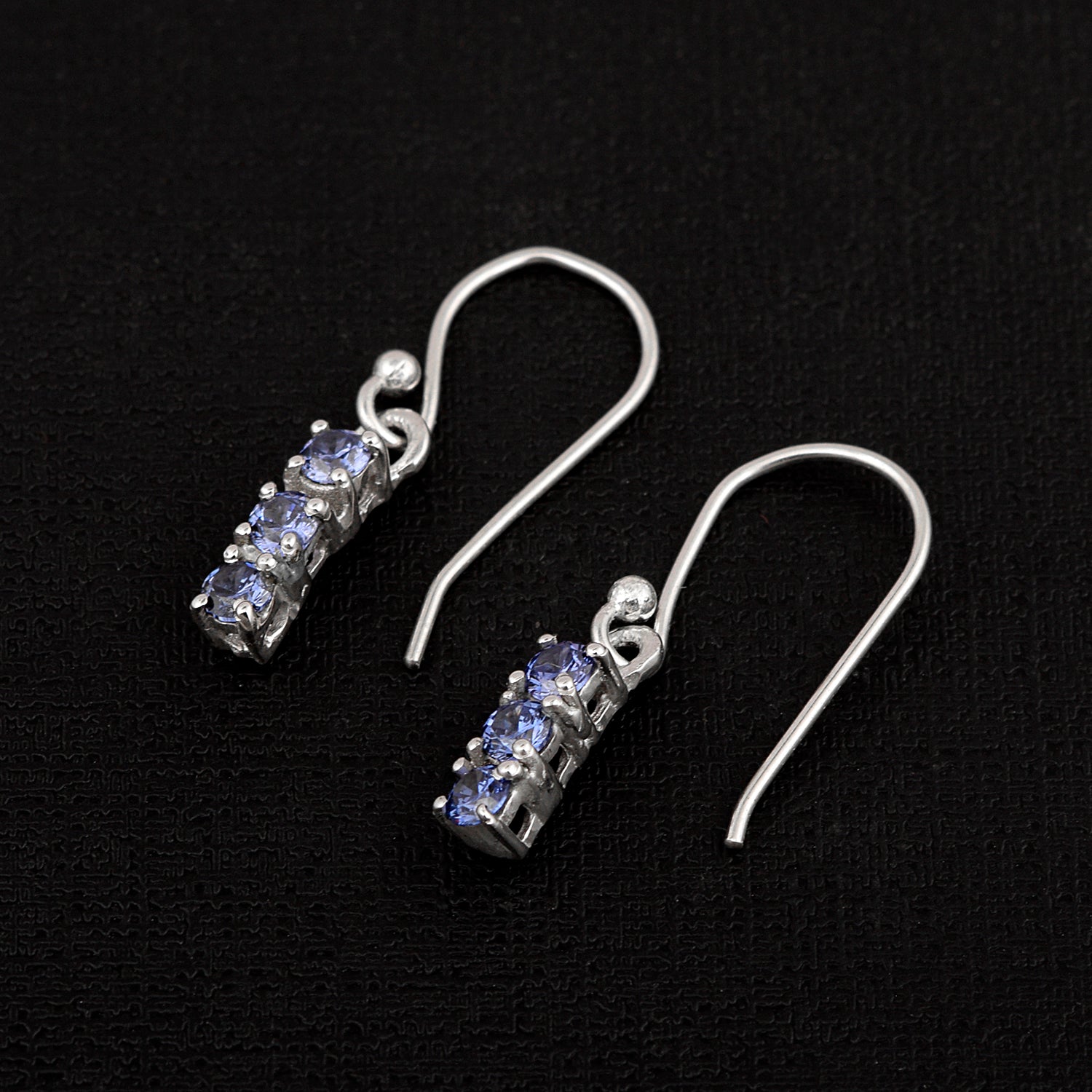 Tanzanite 2.40 Ctw Drop Dangle Wedding Earring