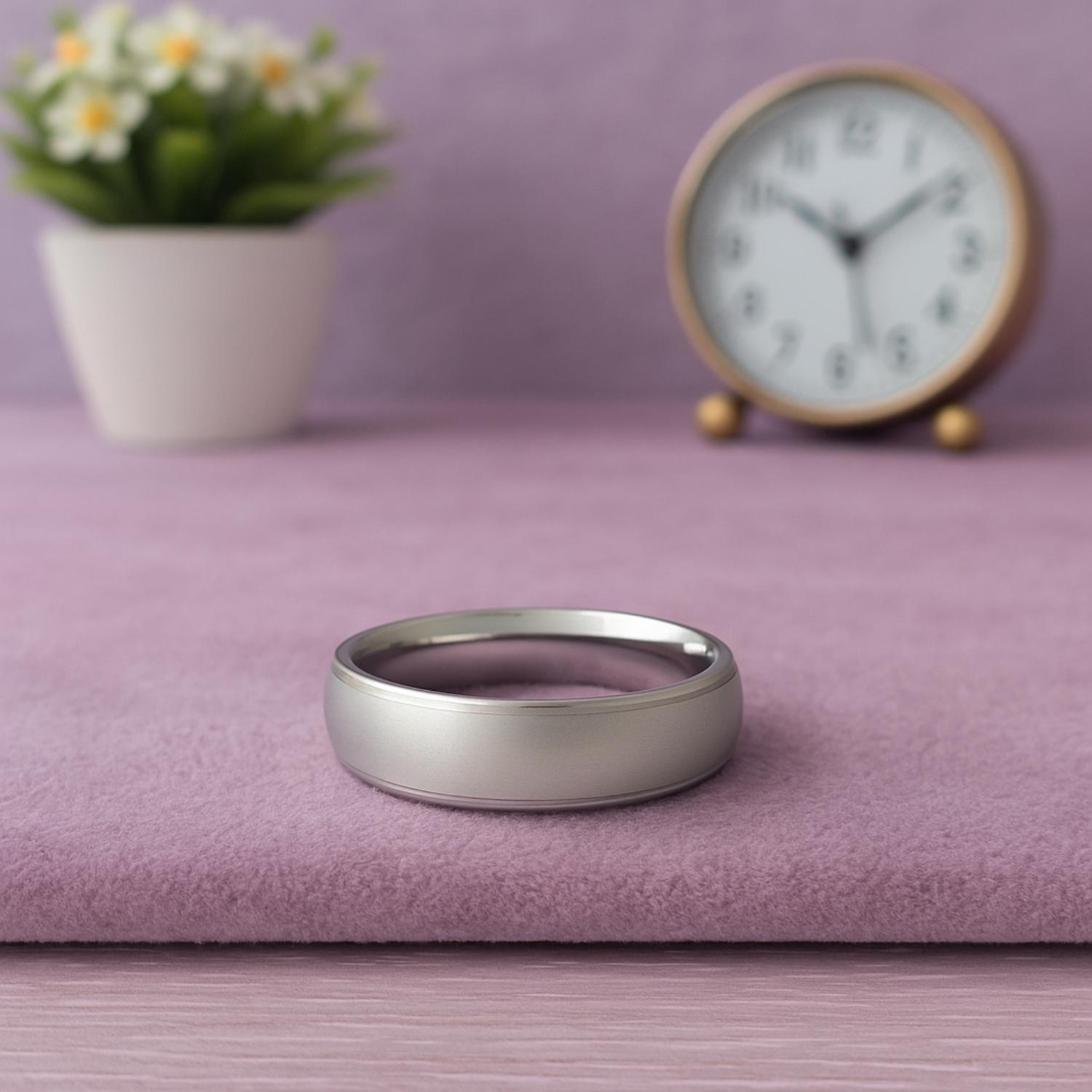 Classic Comfort Fit Wedding Band - Sterling Silver
