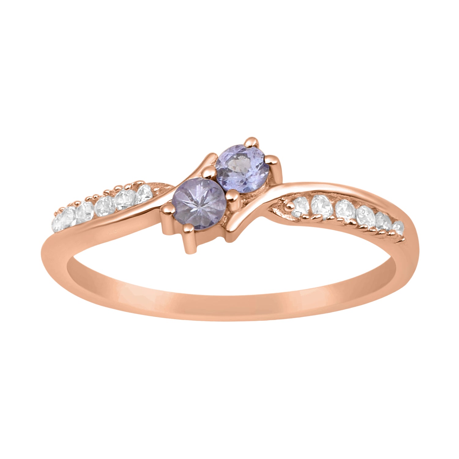 Round 0.20 Ctw Tanzanite Ring-Sterling Silver