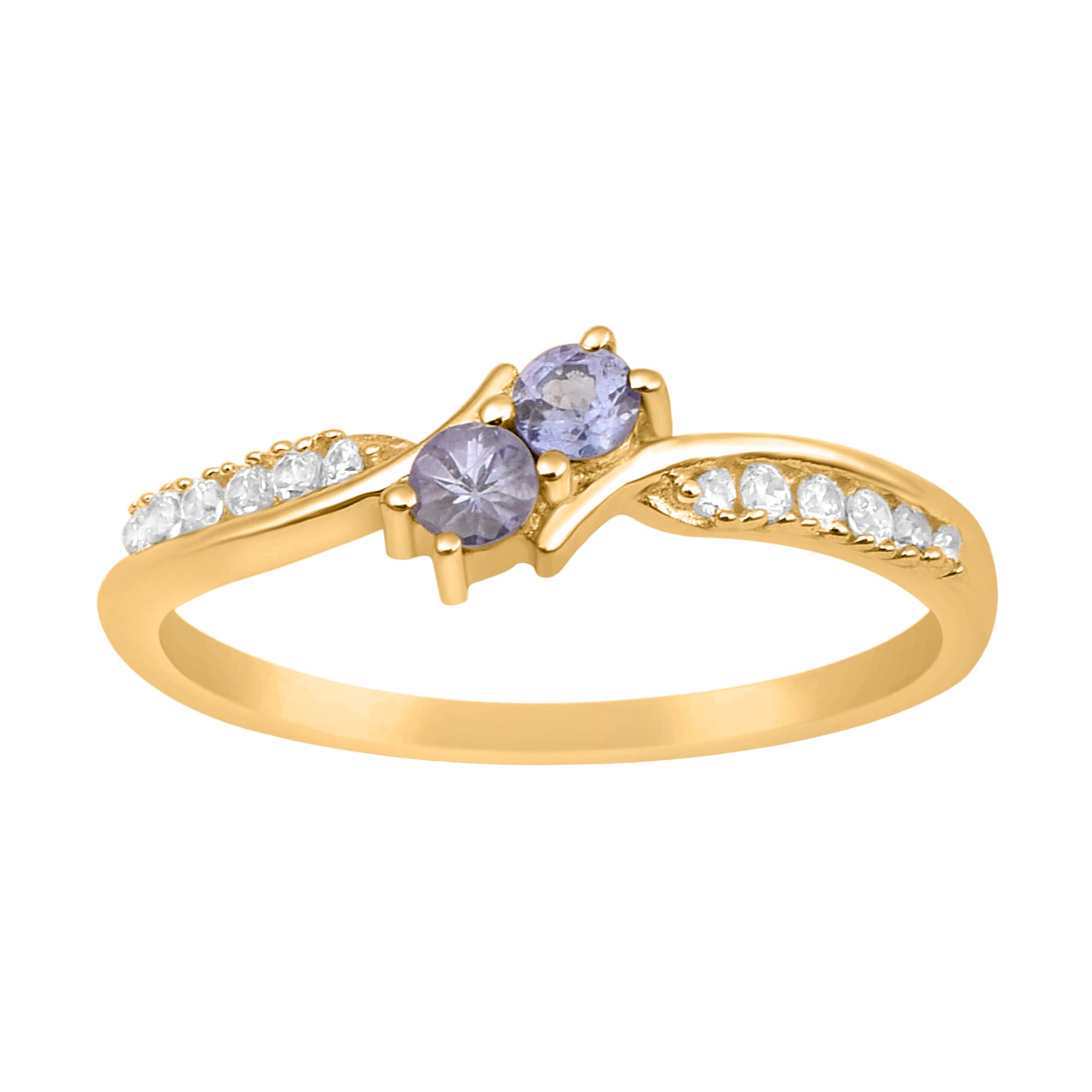 Round 0.20 Ctw Tanzanite Ring-Sterling Silver