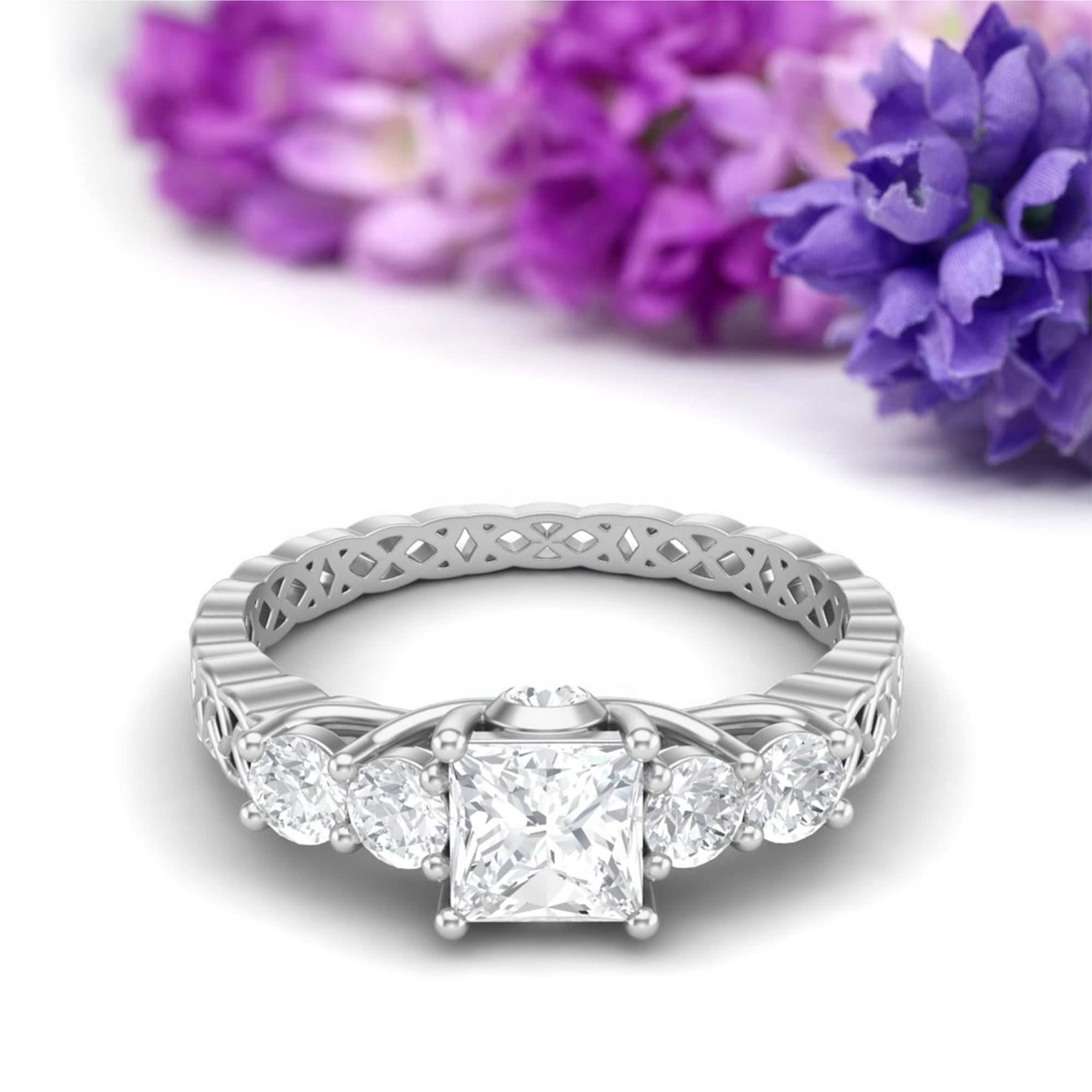Moissanite Ring