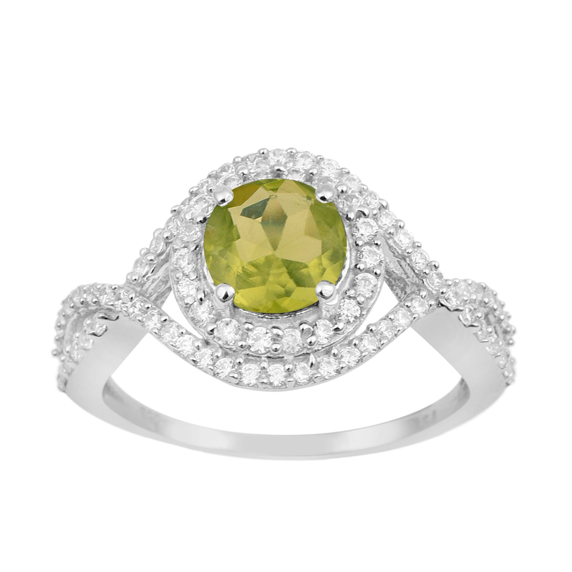 925 Sterling Silver 1.50 Ctw Peridot Women Wedding Rings - Kimaya INC