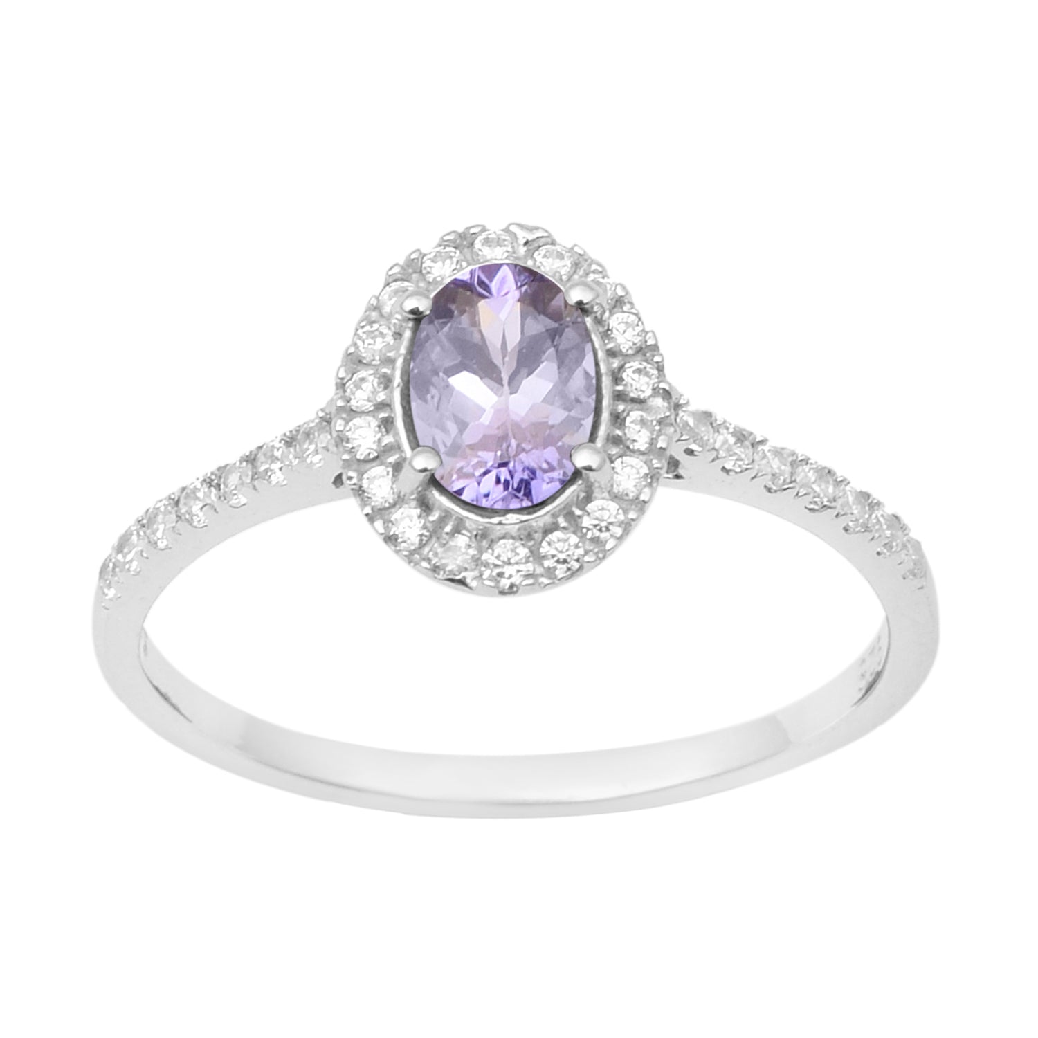 925 Sterling Silver Oval Tanzanite Women's Solitaire Ring - Kimaya INC