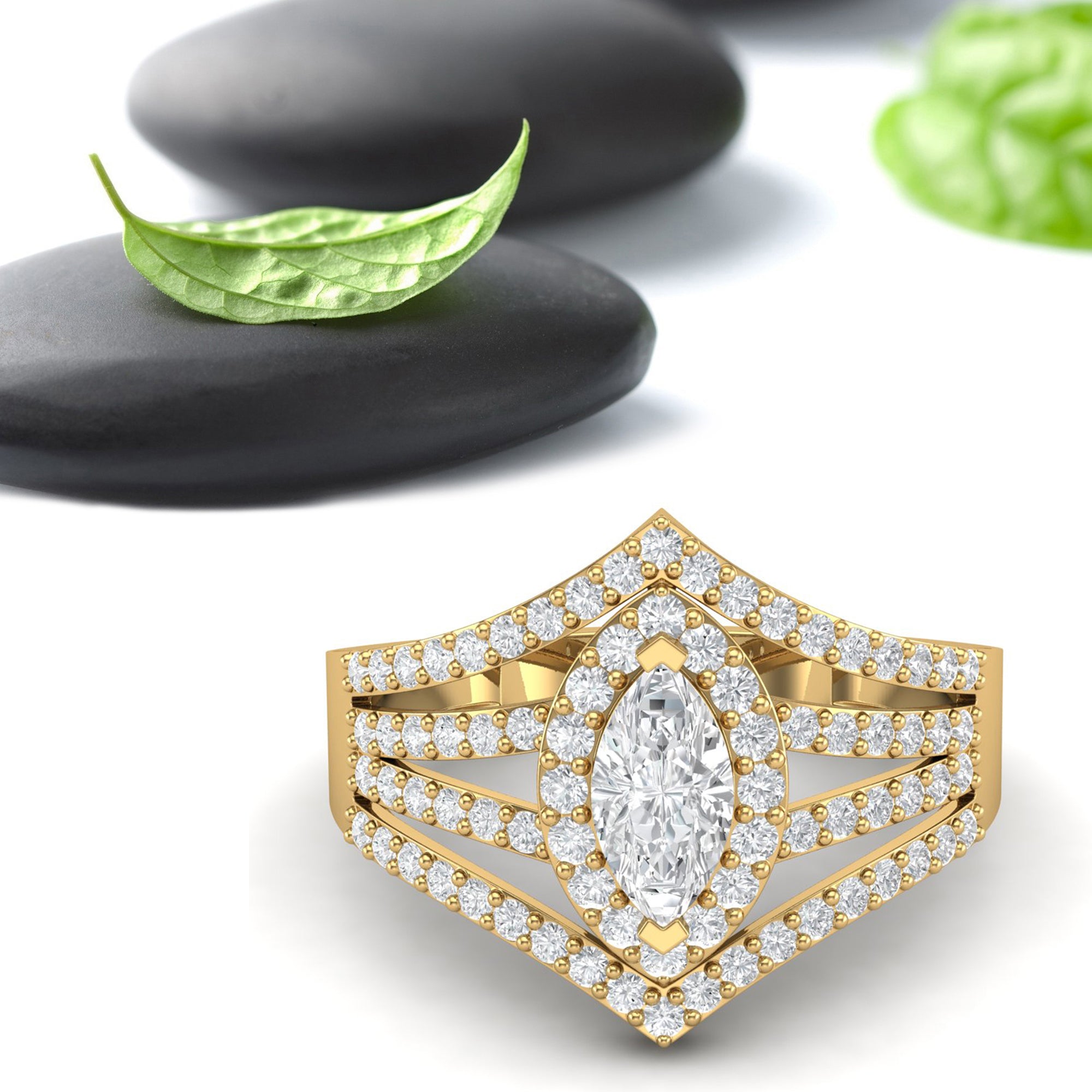 Moissanite Ring