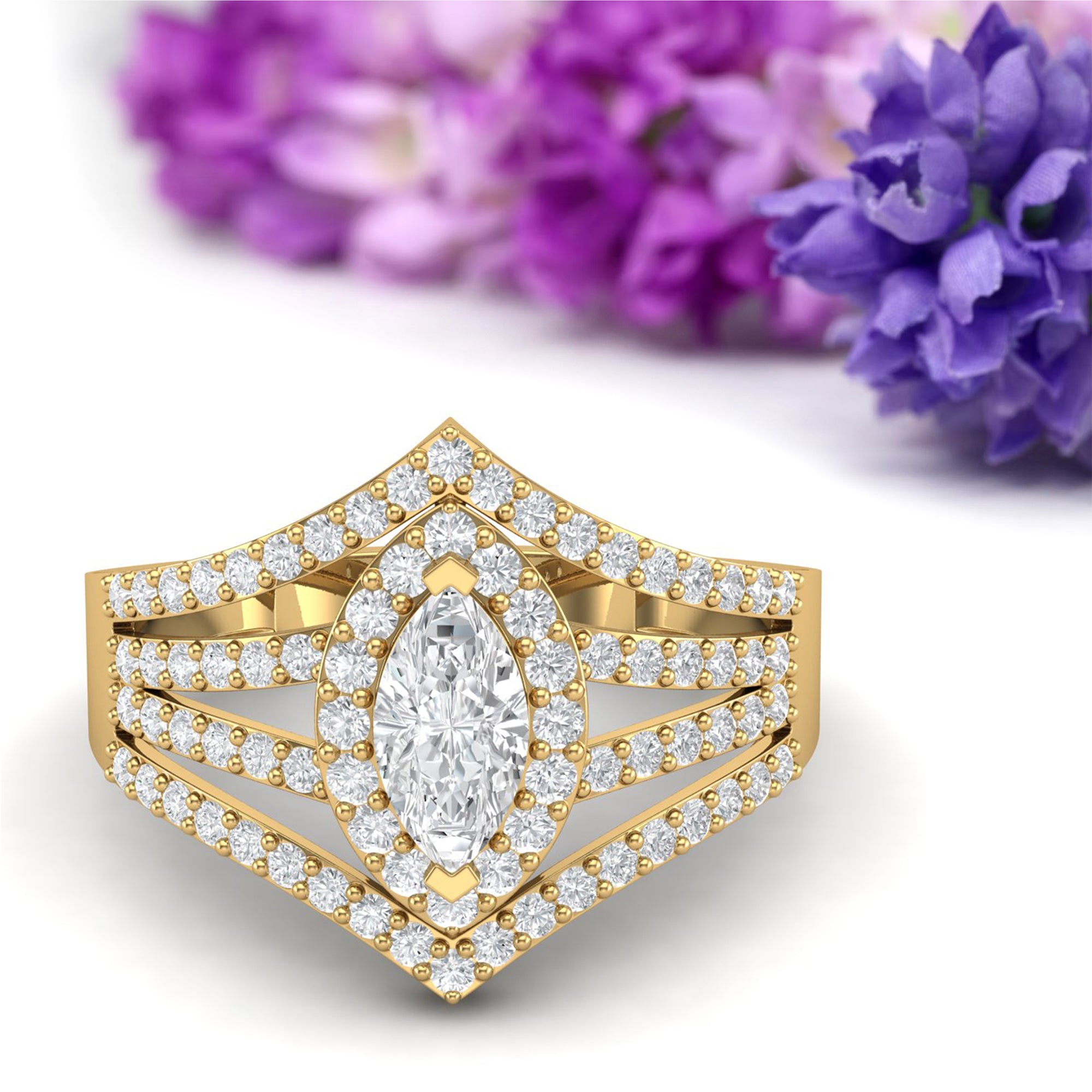 Moissanite Ring