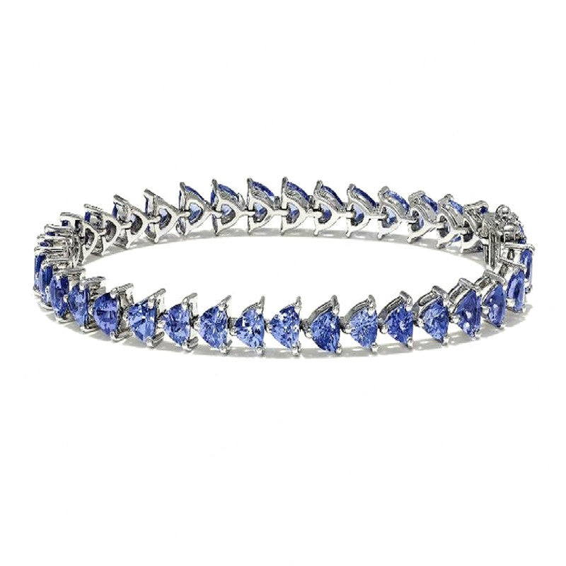 Tanzanite Tennis Bracelet – 925 Sterling Silver