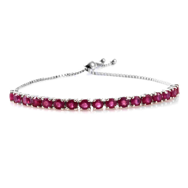 Ruby Tennis Bracelet – 925 Sterling Silver
