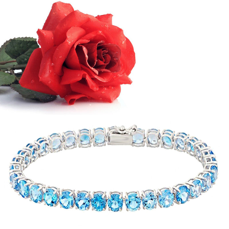 Swiss Blue Topaz Bracelet