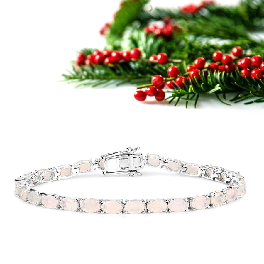 Opal Tennis Bracelet – 925 Sterling Silver