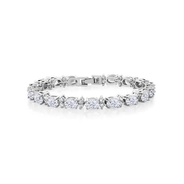 White Cz Tennis Bracelet – 925 Sterling Silver