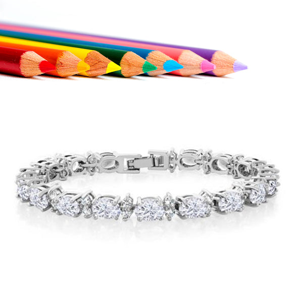 White Cz Bracelet