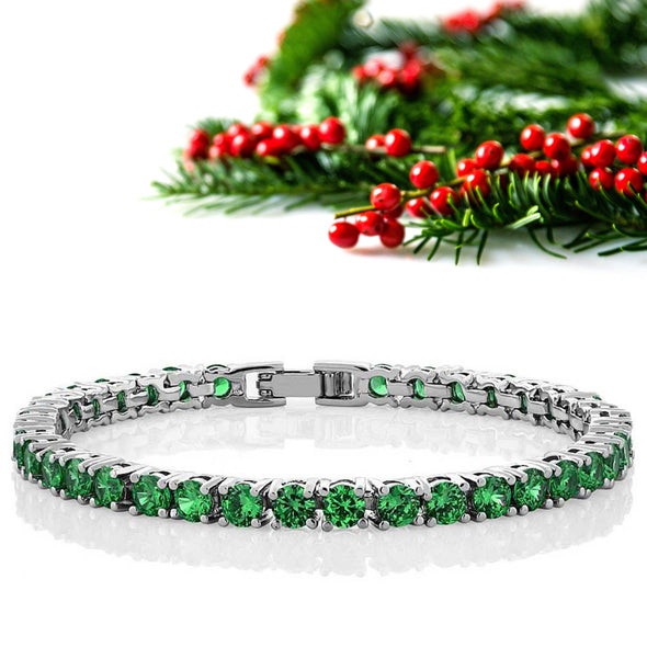 Green Cz Bracelet