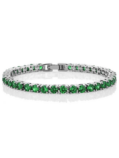 Green Cz Bracelet