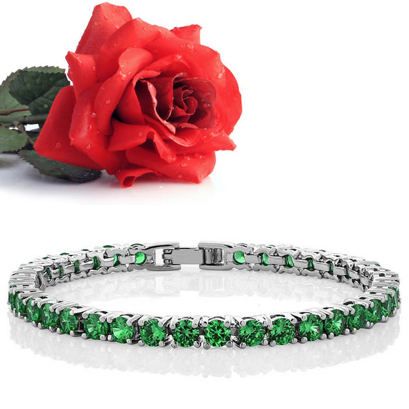 Green Cz Bracelet