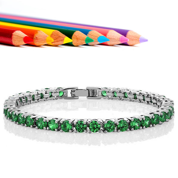 Green Cz Bracelet
