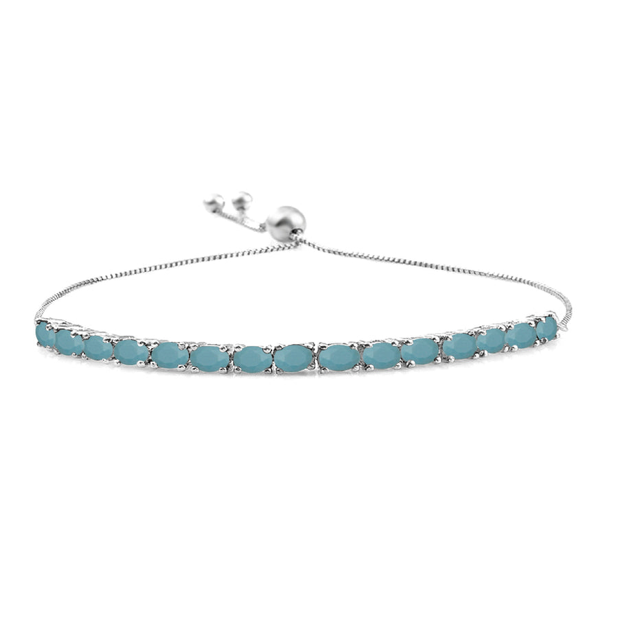 Turquoise Tennis Bracelet – 925 Sterling Silver
