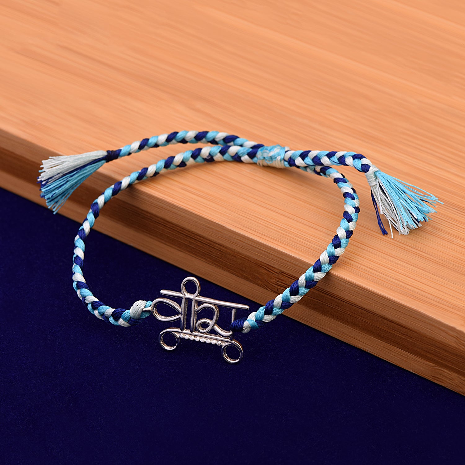 Bhai Charm Rakhi Bracelet - 925 Sterling Silver