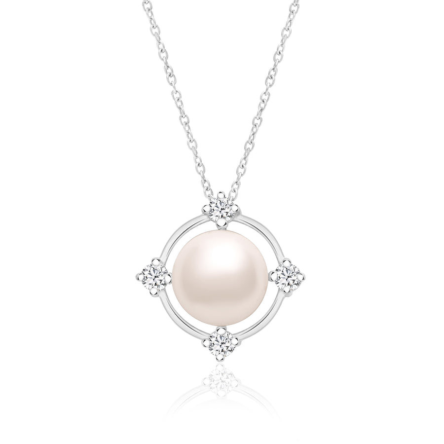 Pearl Classic Necklace  – Sterling Silver