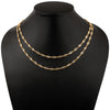 Finest White CZ Tennis Necklace 18-24-36 Inches in 14K Yellow Gold Over Sterling Silver - Kimaya INC