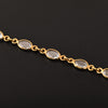 Finest White CZ Tennis Necklace 18-24-36 Inches in 14K Yellow Gold Over Sterling Silver - Kimaya INC