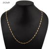 Finest White CZ Tennis Necklace 18-24-36 Inches in 14K Yellow Gold Over Sterling Silver - Kimaya INC