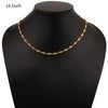 Finest White CZ Tennis Necklace 18-24-36 Inches in 14K Yellow Gold Over Sterling Silver - Kimaya INC