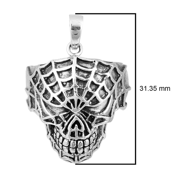 Gothic Skull Style Cocktail Party Biker Pendant Necklace