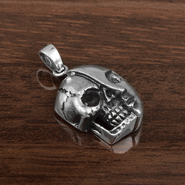 Gothic Skull Style Cocktail Party Biker Pendant Necklace