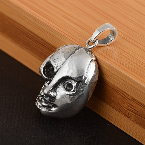 Gothic Skull Style Cocktail Party Biker Pendant Necklace