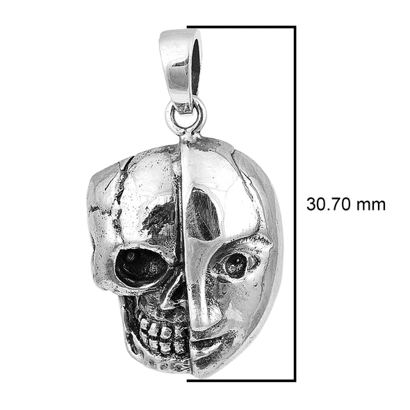 Gothic Skull Style Cocktail Party Biker Pendant Necklace