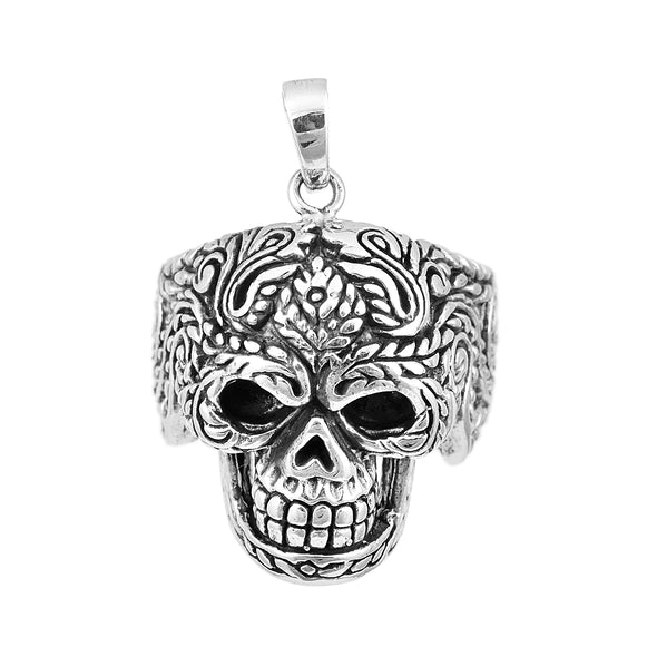 Gothic Skull Style Cocktail Party Biker Pendant Necklace