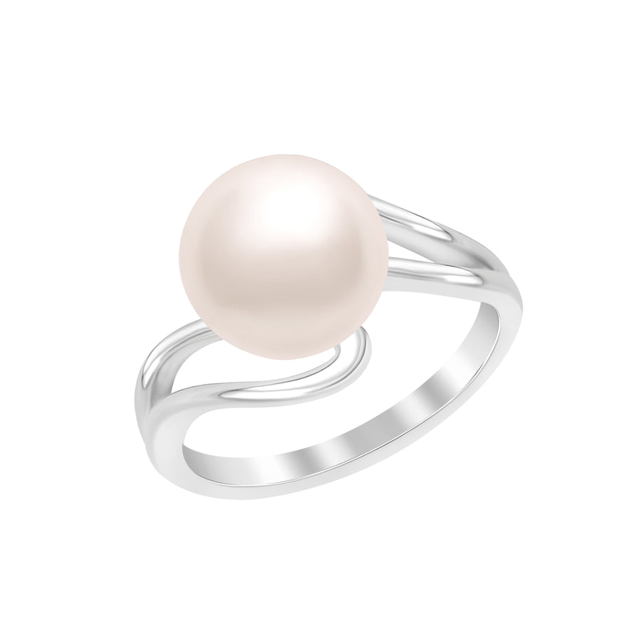 Pearl Twist Band Ring – Sterling Silver