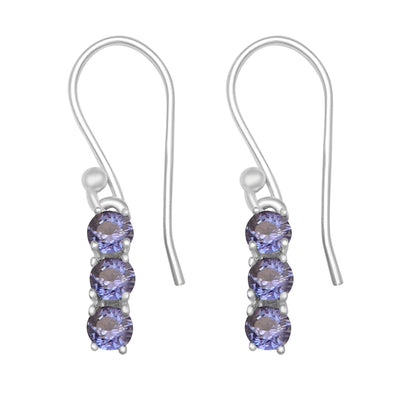 Tanzanite 2.40 Ctw Drop Dangle Wedding Earring