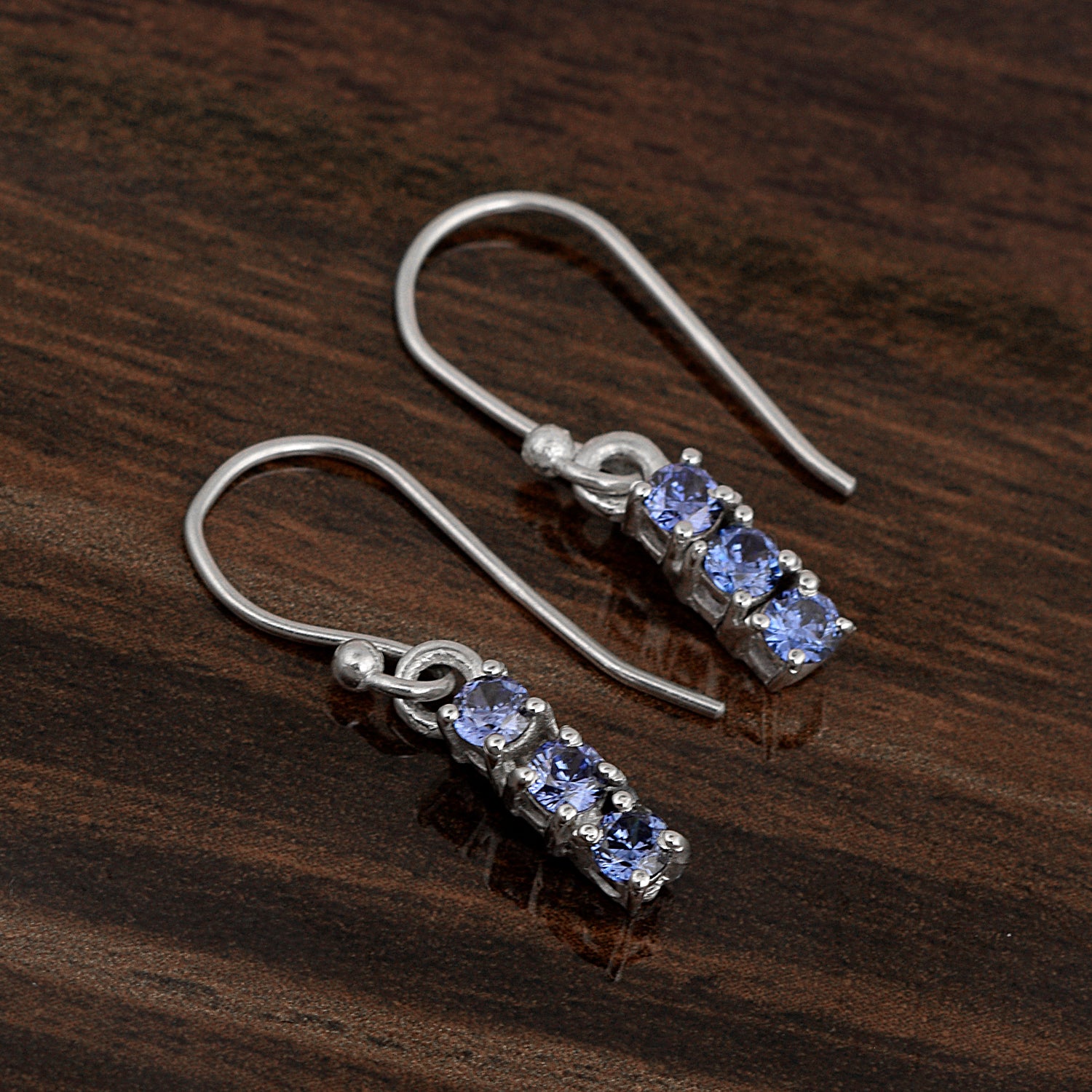Tanzanite 2.40 Ctw Drop Dangle Wedding Earring