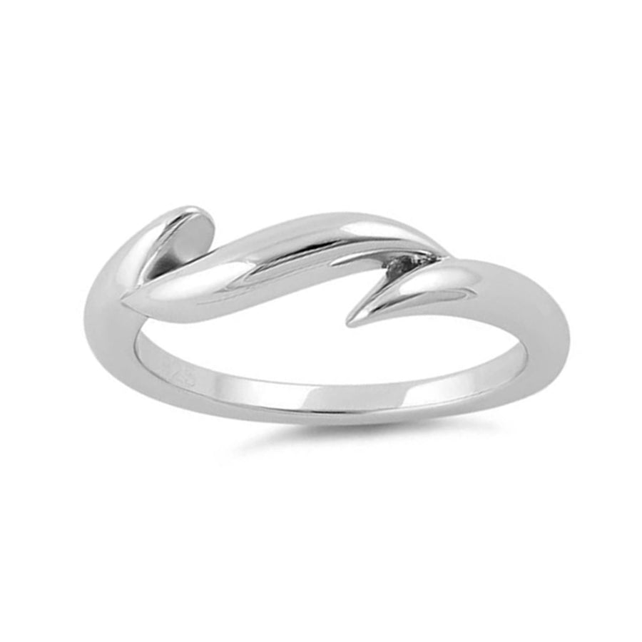 Abstract Wave Wrap Ring - Sterling Silver