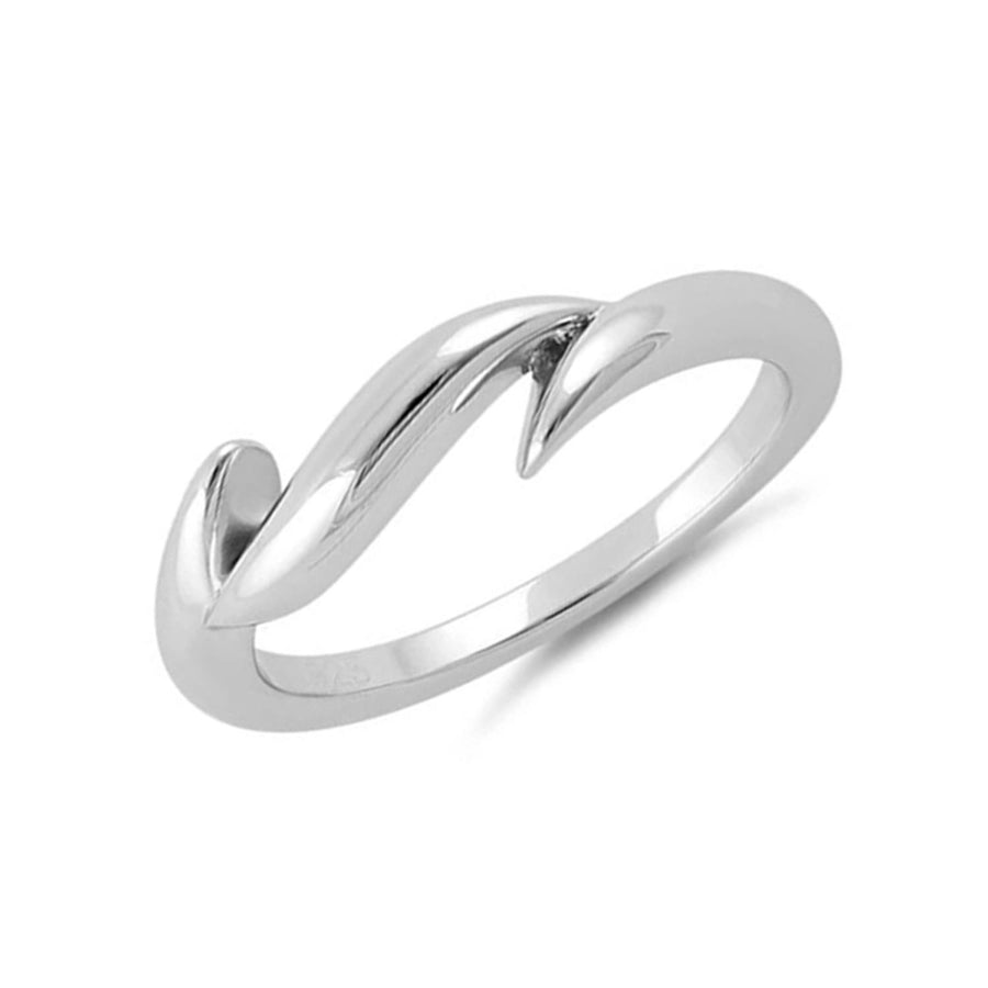 Abstract Wave Wrap Ring - Sterling Silver