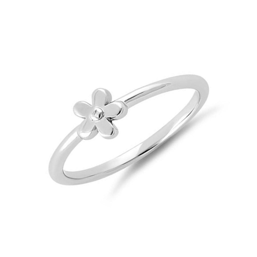 Petite Flower Ring – Sterling Silver