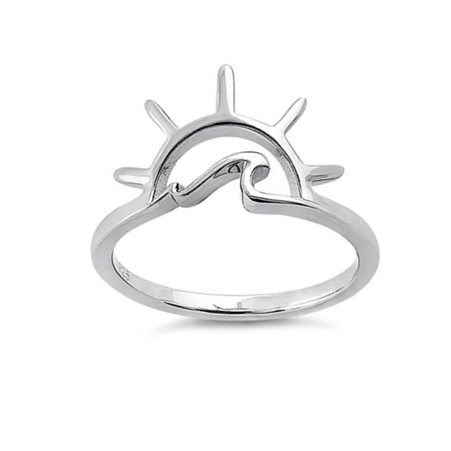 Sun & Wave Ring - Sterling Silver