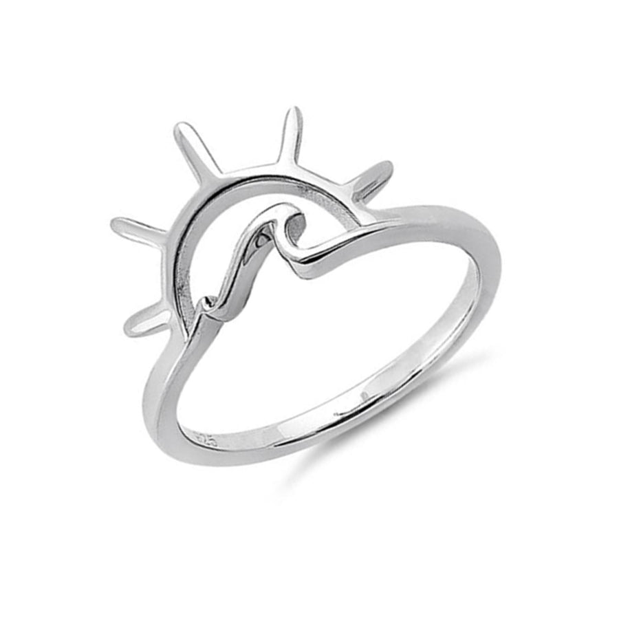 Sun & Wave Ring - Sterling Silver