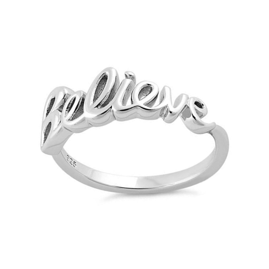 Believe Ring – Sterling Silver