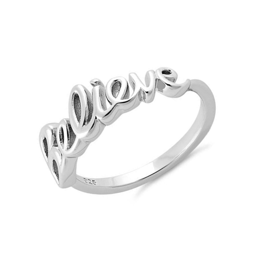 Believe Ring – Sterling Silver